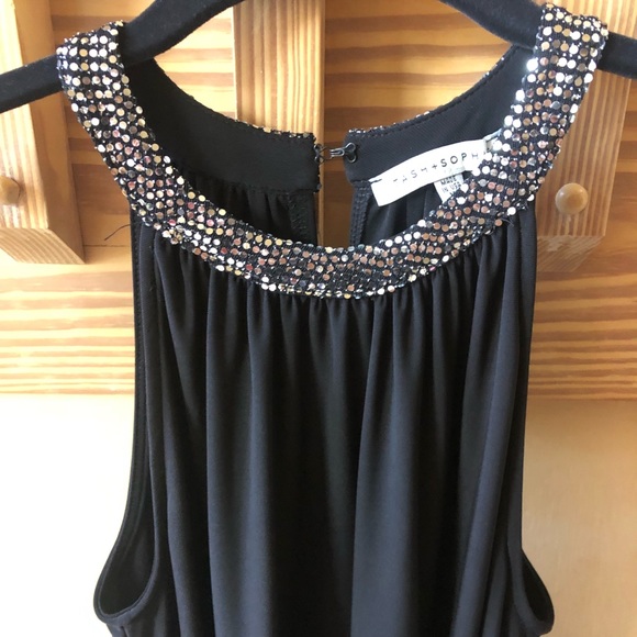 Tash + Sophie Sparkle Halter Dress - Picture 3 of 8